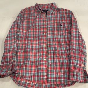 Boys Size 7 Ralph Lauren Polo Long Sleeve Button Up
